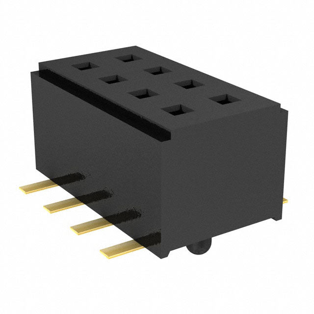 CLM-104-02-G-D-BE-A by Samtec Inc. - CONNECTOR RECPT 8POS 0.039 GOLD SMD