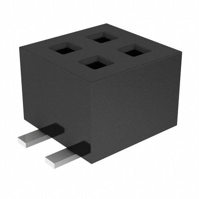 CLP-102-02-S-D by Samtec Inc. - CONNECTOR RECPT 4POS 0.05 GOLD SMD