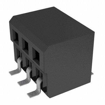 CLP-103-02-F-DH-A-TR by Samtec Inc. - CONNECTOR RECPT 6POS 0.05 GOLD SMD R/A