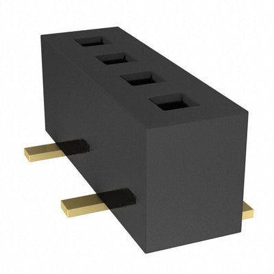 CLP-104-02-G-S-TR by Samtec Inc. - CONNECTOR RECPT 4POS 0.05 GOLD SMD