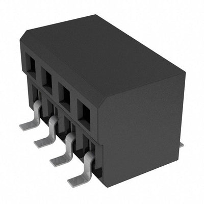 CLP-104-02-L-DH-A by Samtec Inc. - CONNECTOR RECPT 8POS 0.05 GOLD SMD R/A