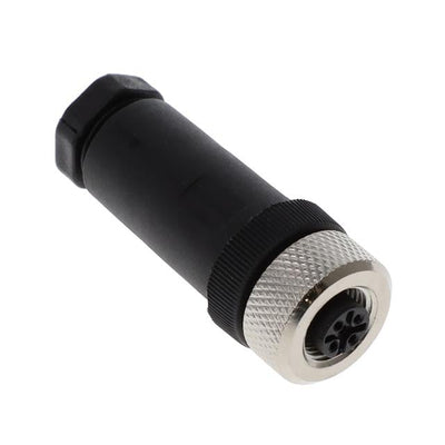 CNF12-S4SP0-BP9 by Altech Corporation - FIELD-WIRED CONN. M12 FEM STR 4-