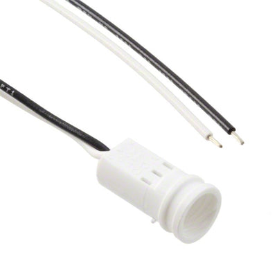 CNX_440_X02_4_1_12 by Visual Communications Company - VCC - LED CBL ASSY 5MM 2WIRE WH/BK 12