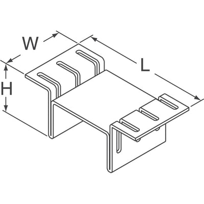 834100T00000 by Comair Rotron - HEATSINK STAMP 22.9X8X10.2MM