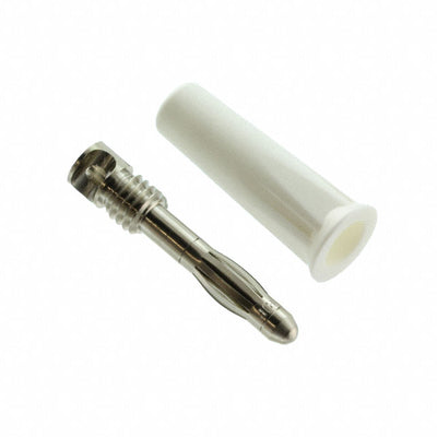CT2002-9 by Cal Test Electronics - CONNECTOR BANANA PLUG SOLDER WHITE