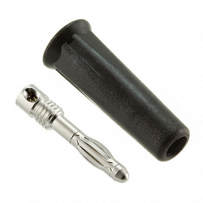 CT2011-0 by Cal Test Electronics - CONNECTOR BANANA PLUG SLDRLESS BLACK