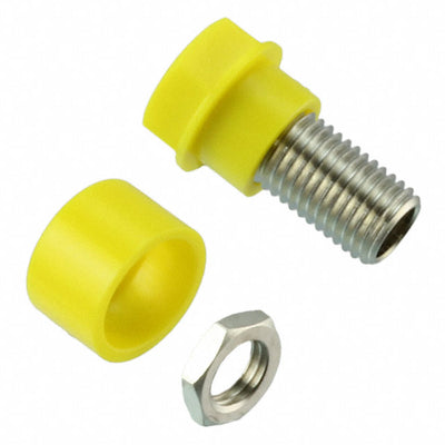 CT2230-4 by Cal Test Electronics - CONNECTOR BANANA JACK THREADED YELLOW