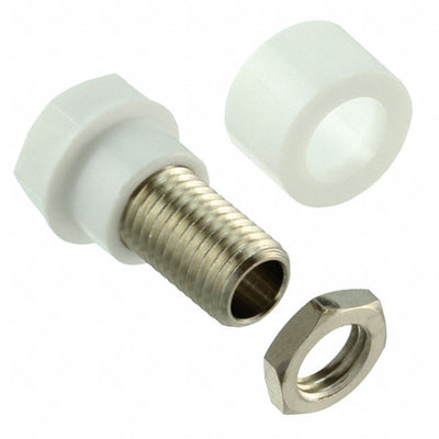 CT2230-9 by Cal Test Electronics - CONNECTOR BANANA JACK THREADED WHITE