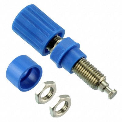 CT2232-6 by Cal Test Electronics - CONNECTOR BIND POST KNURLED BLUE