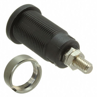 CT2236-0 by Cal Test Electronics - CONNECTOR BANANA JACK THRD BLACK