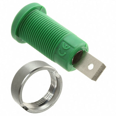 CT2238-5 by Cal Test Electronics - CONNECTOR BANANA JACK QC GREEN