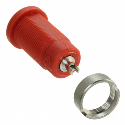 CT2242-2 by Cal Test Electronics - CONNECTOR BANANA JACK SOLDER CUP RED