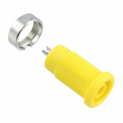 CT2242-4 by Cal Test Electronics - CONNECTOR BANANA JACK SLDR CUP YELLOW