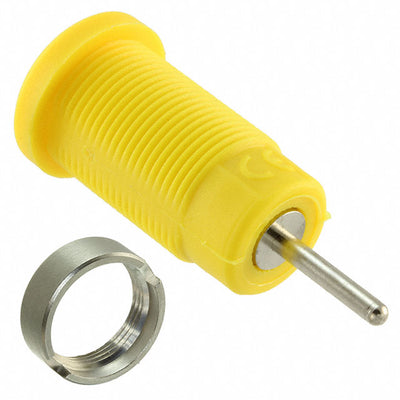 CT2904-4 by Cal Test Electronics - CONNECTOR BANANA JACK SOLDER YELLOW