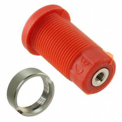 CT2908-2 by Cal Test Electronics - CONNECTOR BANANA JACK THRD RED