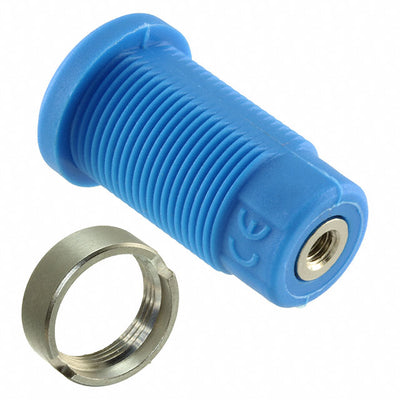CT2908-6 by Cal Test Electronics - CONNECTOR BANANA JACK THRD BLUE