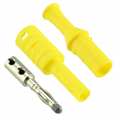CT2989-4 by Cal Test Electronics - CONNECTOR BANANA PLUG SLDRLESS YELLOW