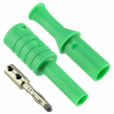 CT2989-5 by Cal Test Electronics - CONNECTOR BANANA PLUG SLDRLESS GREEN