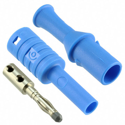 CT2989-6 by Cal Test Electronics - CONNECTOR BANANA PLUG SOLDERLESS BLUE