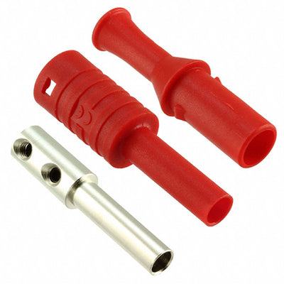CT3134-2 by Cal Test Electronics - CONNECTOR BANANA JACK SOLDERLESS RED