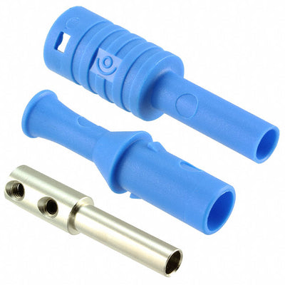 CT3134-6 by Cal Test Electronics - CONNECTOR BANANA JACK SOLDERLESS BLUE