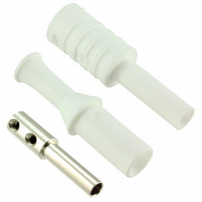 CT3134-9 by Cal Test Electronics - CONNECTOR BANANA JACK SLDRLESS WHITE