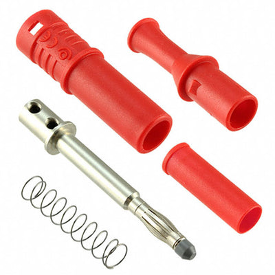 CT3201-2 by Cal Test Electronics - CONNECTOR BANANA PLUG SOLDERLESS RED