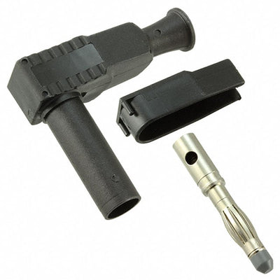 CT3203-0 by Cal Test Electronics - CONNECTOR BANANA PLUG SLDRLESS BLACK