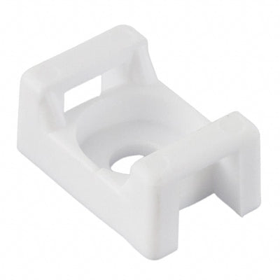 CTM010C2 by HellermannTyton - CABLE TIE HLDR DUAL SCREW #6 WHT
