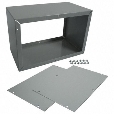 CU-1099 by Bud Industries - CABINET STEEL GRAY 9""L X 6""W