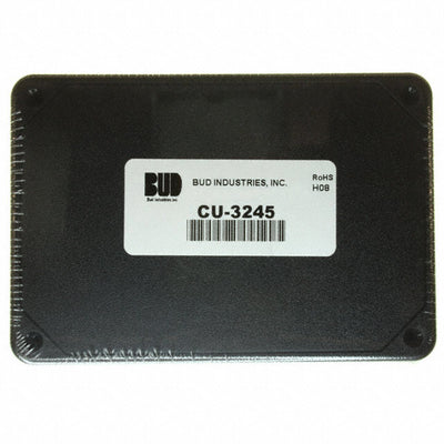 CU-3245 by Bud Industries - BOX ABS BLACK 5.604""L X 3.848""W