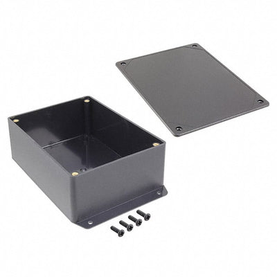CU-3283-MB by Bud Industries - BOX ABS BLACK 6.112""L X 4.612""W