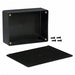 CU-3283 by Bud Industries - BOX ABS BLACK 6.112""L X 4.612""W