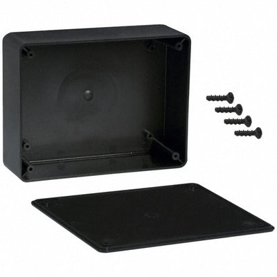 CU-387 by Bud Industries - BOX ABS BLACK 5.594""L X 4.344""W