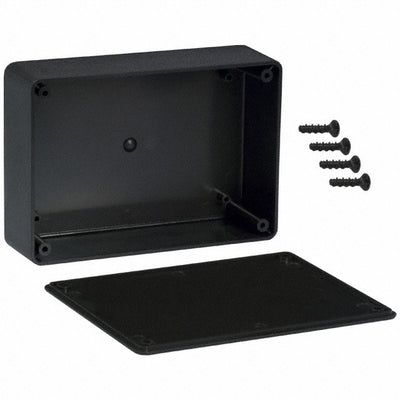 CU-389 by Bud Industries - BOX ABS BLACK 5.072""L X 3.572""W