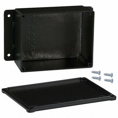 CU-4234-B by Bud Industries - BOX ALUM BLACK 4.688""L X 3.688""W