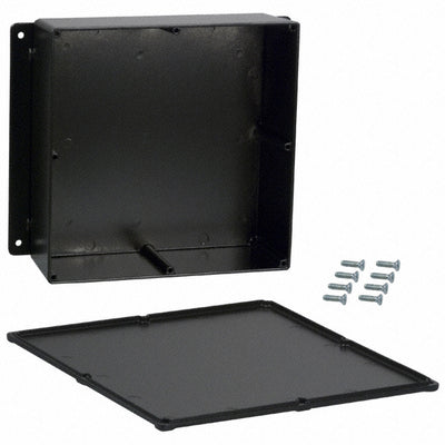 CU-4478-B by Bud Industries - BOX ALUM BLACK 7.500""L X 7.500""W