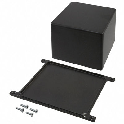 CU-5475-B by Bud Industries - BOX ALUM BLACK 4.750""L X 4.750""W