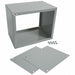 CU-729 by Bud Industries - CABINET STEEL GRAY 5""L X 6""W