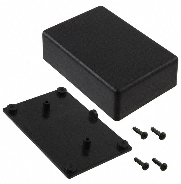 CU-789 by Bud Industries - BOX ABS BLACK 3.047""L X 2.047""W