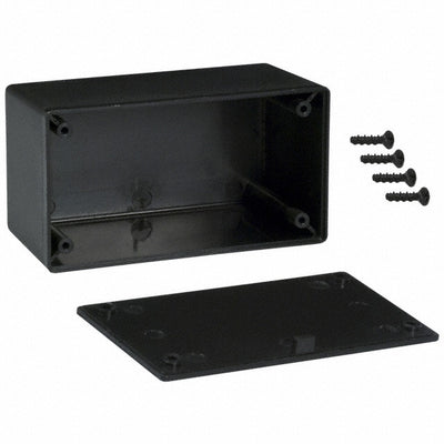 CU-793 by Bud Industries - BOX ABS BLACK 4.105""L X 2.230""W