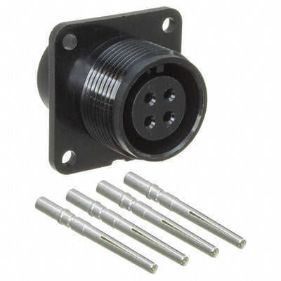 CXC3102A14S2S by Conxall/Switchcraft - CONNECTOR RECPT FMALE 4P SILVER CRIMP