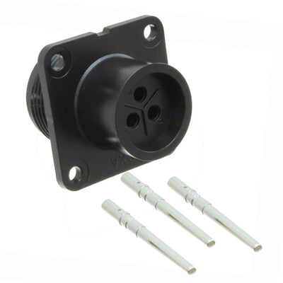 CXC3102A14S7S by Conxall/Switchcraft - CONNECTOR RECPT FMALE 3P SILVER CRIMP