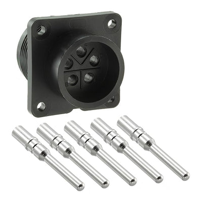 CXC3102A14S5P by Conxall/Switchcraft - CONNECTOR RECPT MALE 5POS SILVER CRIMP