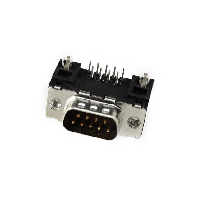 D09P13A6GX00LF by Amphenol ICC (FCI) - CONNECTOR D-SUB PLUG 9POS R/A SLDR