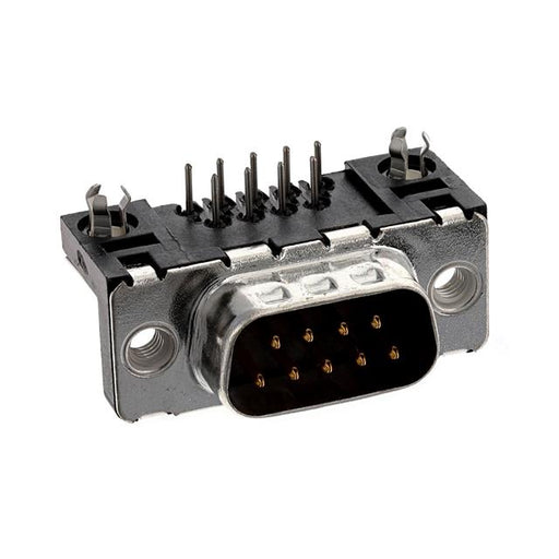 D09P33E4GL00LF by Amphenol ICC (FCI) - CONNECTOR D-SUB PLUG 9POS R/A SLDR