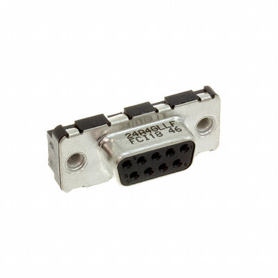 D09S24A4GL00LF by Amphenol ICC (FCI) - CONNECTOR D-SUB RCPT 9POS VERT SLDR