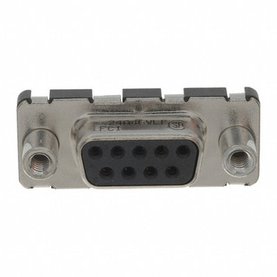 D09S24A4GV00LF by Amphenol ICC (FCI) - CONNECTOR D-SUB RCPT 9POS VERT SLDR