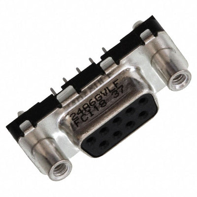 D09S24A6GV00LF by Amphenol ICC (FCI) - CONNECTOR D-SUB RCPT 9POS VERT SLDR