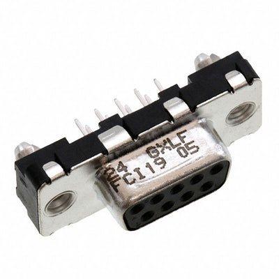 D09S24B4GX00LF by Amphenol ICC (FCI) - CONNECTOR D-SUB RCPT 9POS VERT SLDR